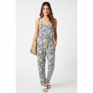 Lou & Grey Womens Space‎ Dye Sleeveless Jumpsuit Size Small Romper Summer Casual
